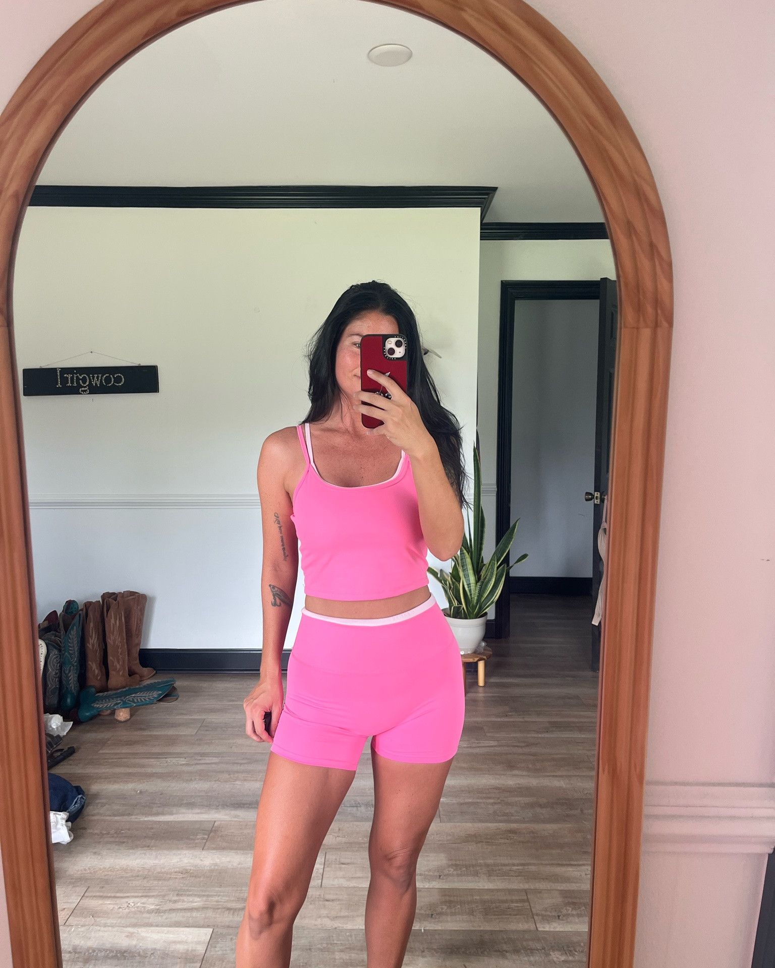 Cute little bubblegum pink workout set! Wearing size small in both top and bottom. Code LORI to save

#LTKfitnessgoals #LTKootd #LTKActive
