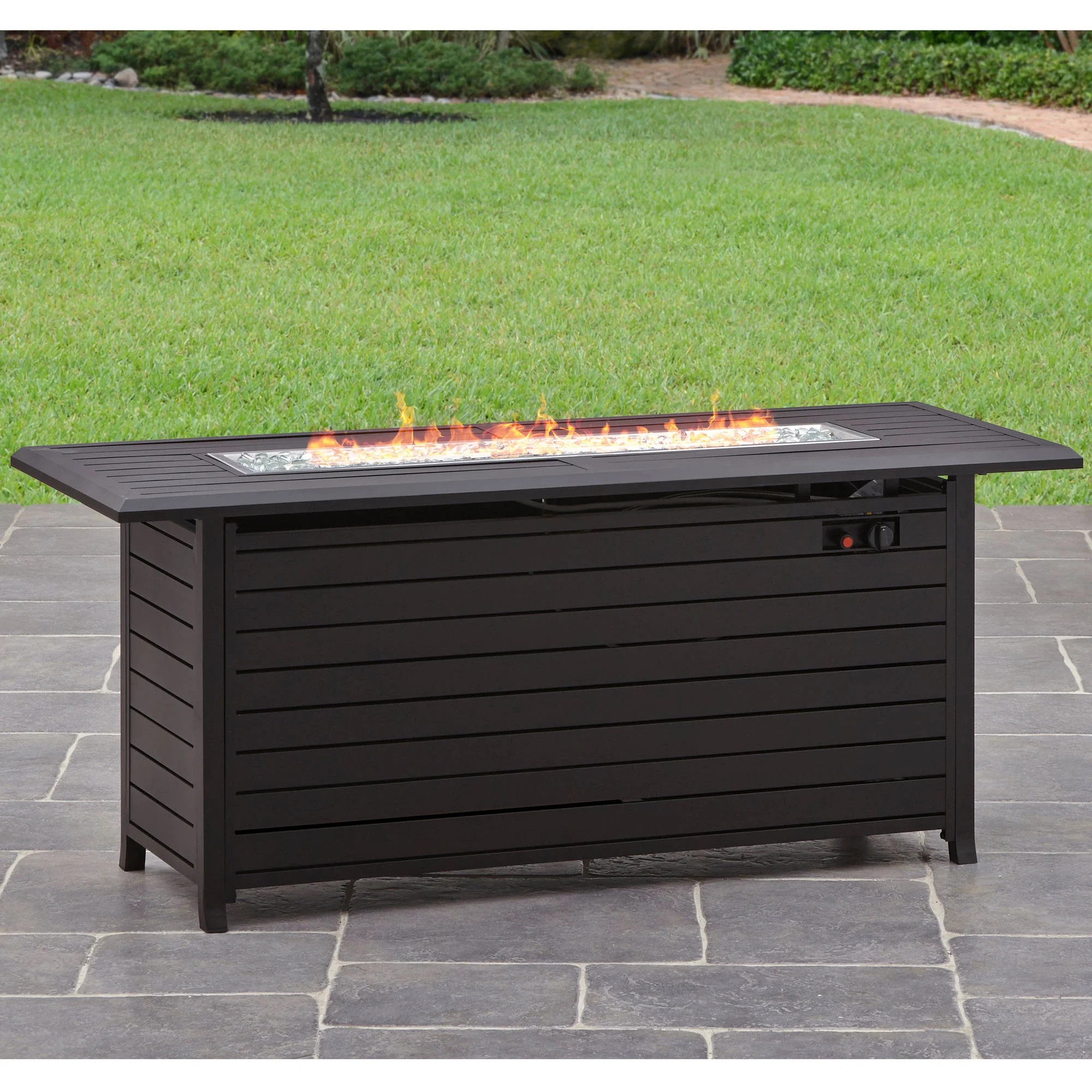 Better Homes & Gardens Carter Hills 57" x 21" 50000 BTU Propane Gas Dark Bronze Finish Stainless ... | Walmart (US)