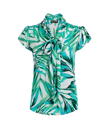 tulip-sleeve bow blouse - 7th avenue | New York & Company