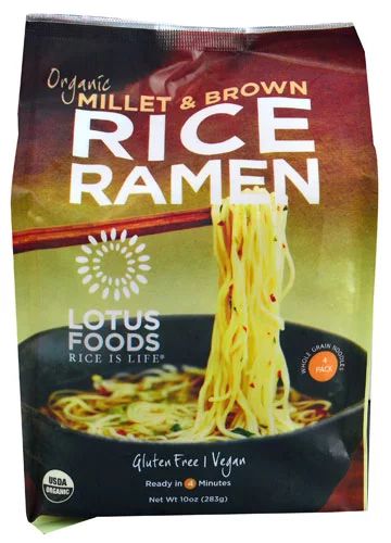 Lotus Foods Organic Rice Ramen Noodles Millet & Brown -- 10 oz pack of 1 | Walmart (US)
