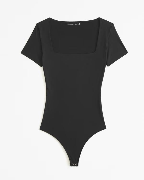 Women's Soft Matte Seamless Short-Sleeve Squareneck Bodysuit | Women's 20% Off Select Styles | Ab... | Abercrombie & Fitch (US)