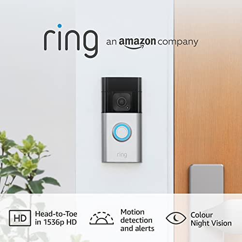 Ring Battery Video Doorbell Plus by Amazon | Wireless Video Doorbell Camera with 1536p HD Video, ... | Amazon (UK)