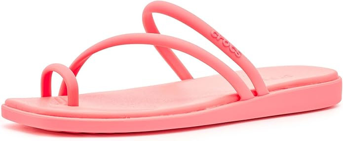 Crocs Women's Miami Toe Loop Sandal Flat | Amazon (US)