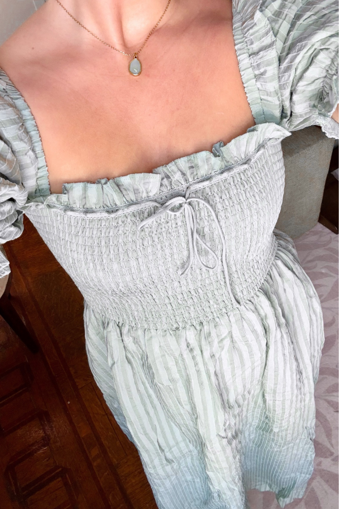 Dress + necklace🩵