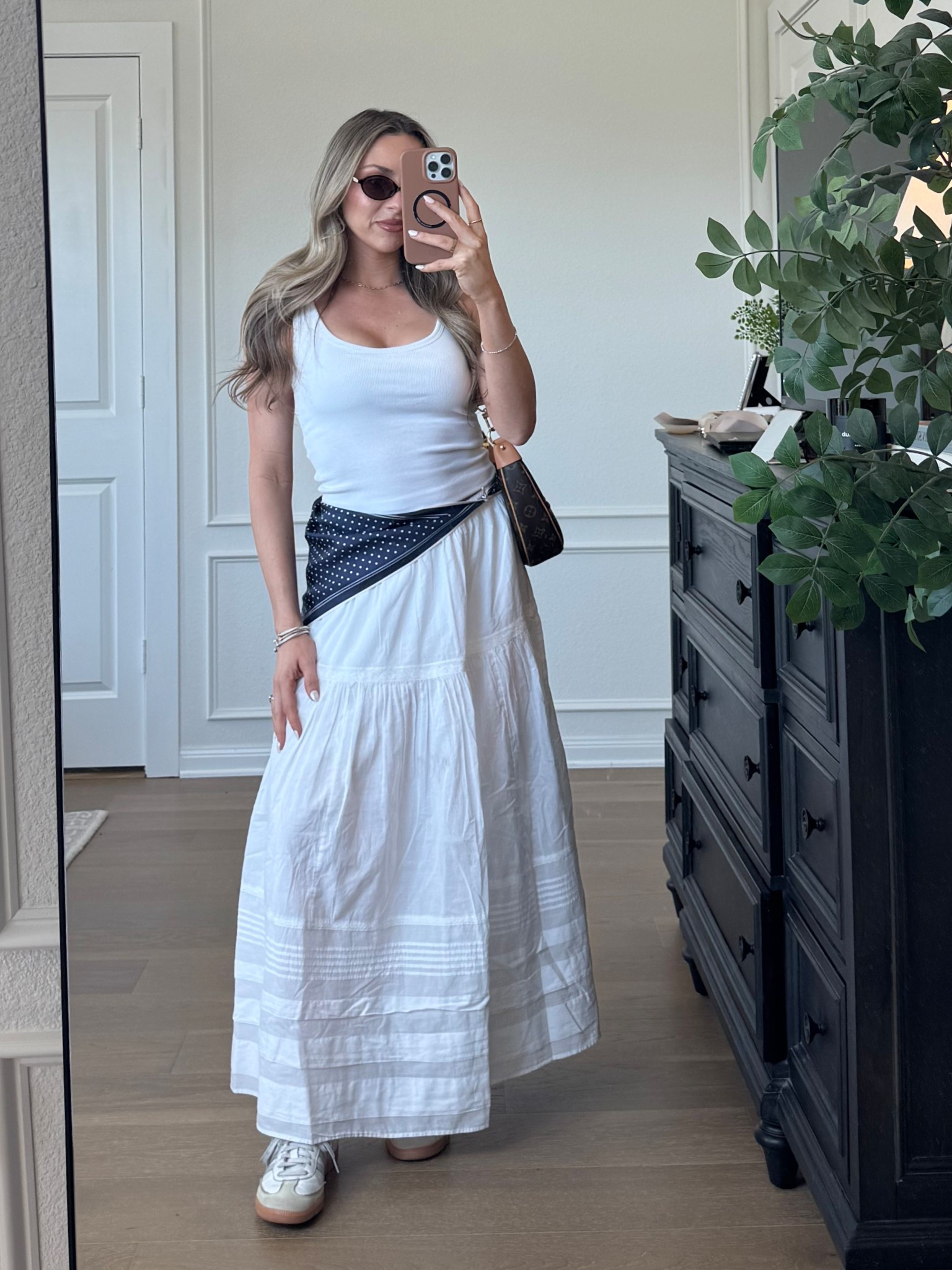 Spring outfit of the day! Top and skirt are on sale from Abercrombie🤍

#LTKSpringSale #LTKootd