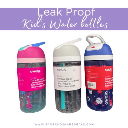 Leak proof kids water bottles! Walmart must have, kids water bottles, mom hack , owala