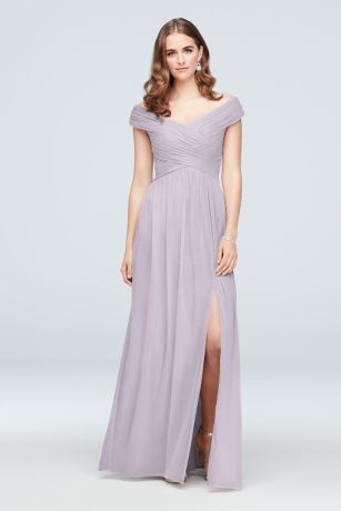 purple gray bridesmaid dresses