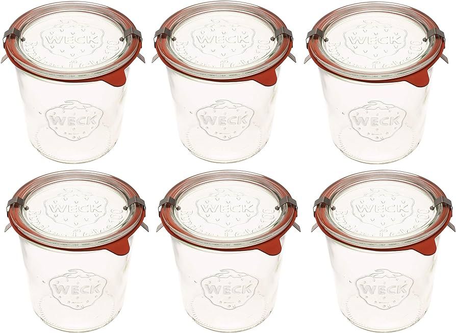 Weck 742 Mold Jar - .5 Liter, Set of 6 | Amazon (US)