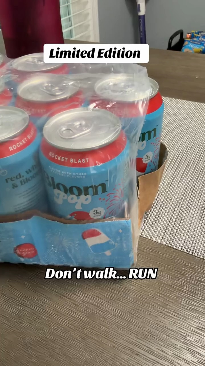 Bloom Pop Rocket Blast is a limited edition flavor offering a bold, refreshing taste perfect for summer while supplies last.@Bloom Nutrition #BloomPop #LimitedEdition #SummerDrinks