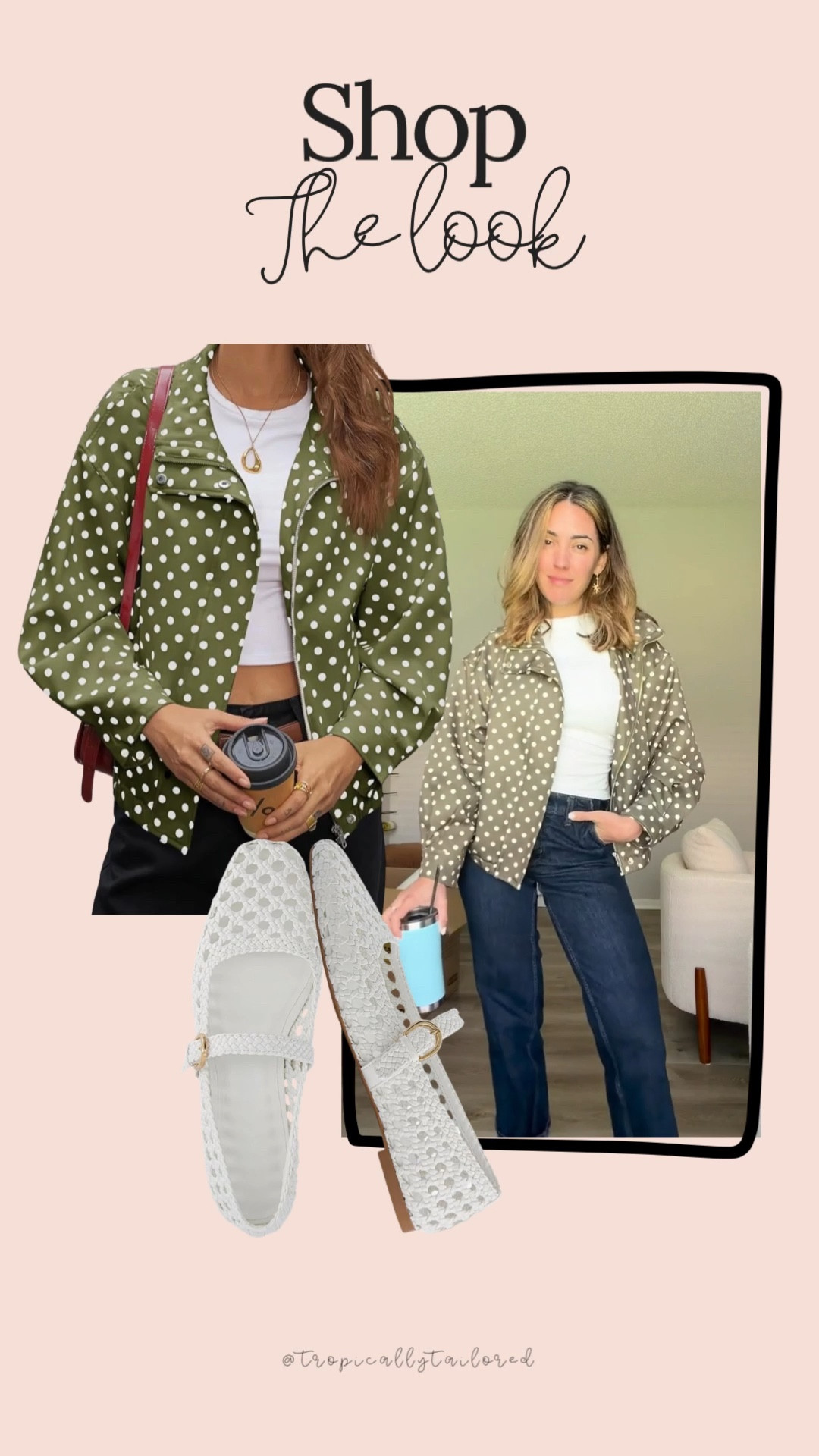 This polka dot jacket needed to make a play again! 
