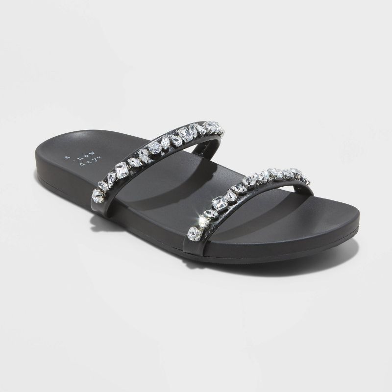 Women's Jacky Embellished Skinny Strap Sandals - A New Day™ | Target