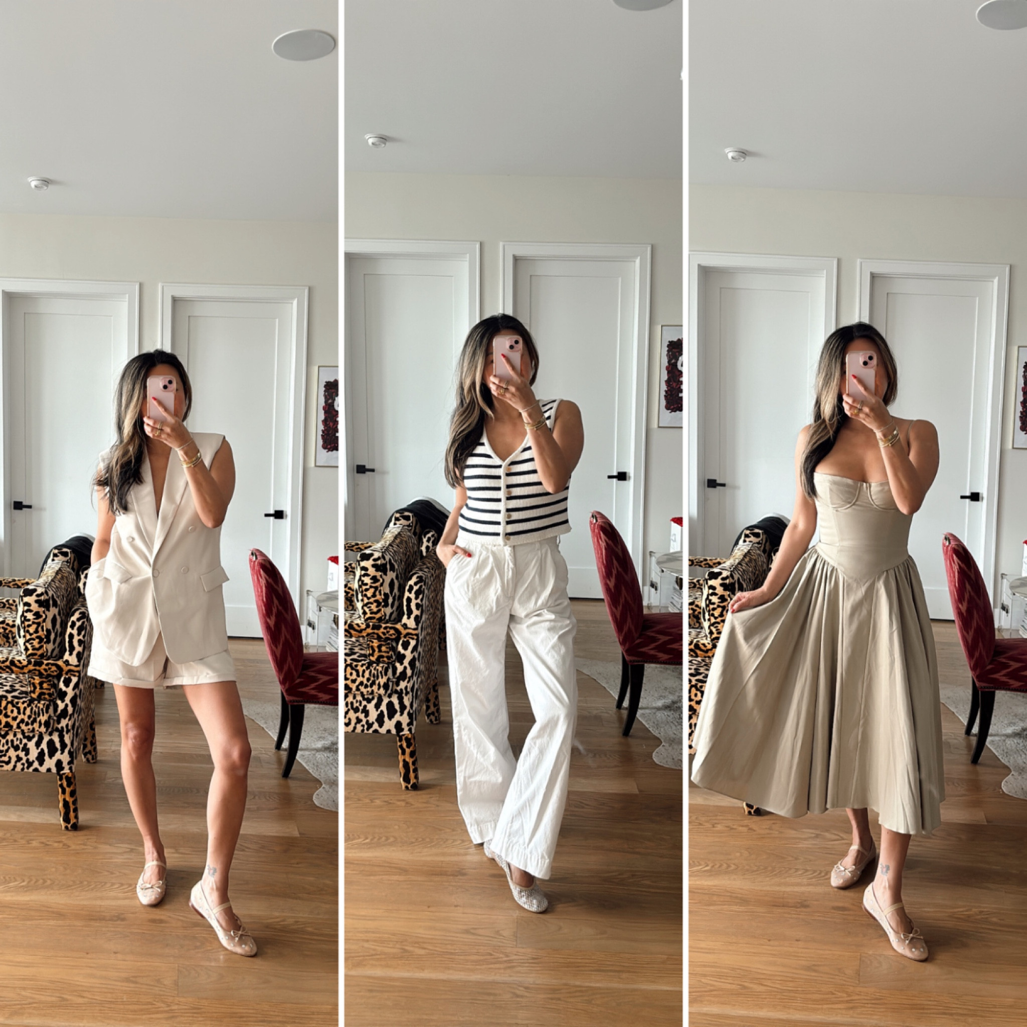 Ballet flats outfit ideas! Quiet luxury outfit, old money outfit, neutral outfit, drop waist dress, mesh flats 

#LTKshoecrush #LTKstyletip