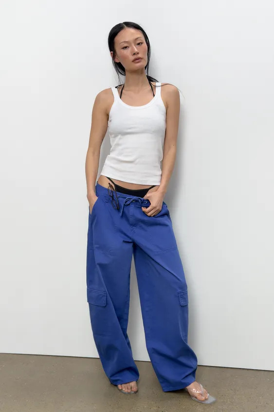 RIBBED COTTON VEST TOP | Zara UK