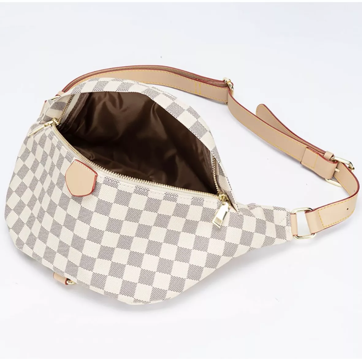 Sexy Dance Women Belt Bags Checkered Pack Men Women Crossbody Pack