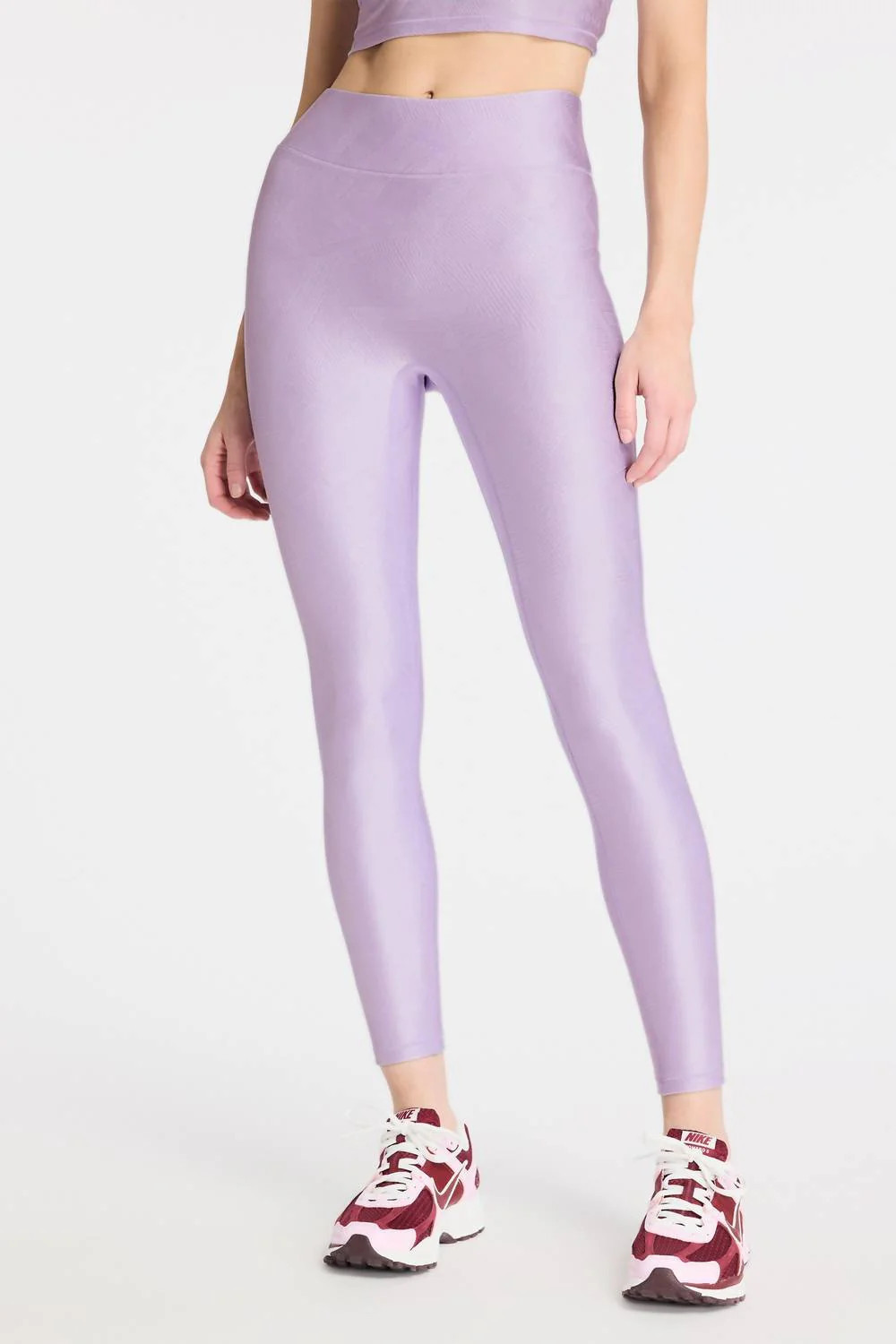 Center Stage Geo Jacquard Legging In Lilac Haze | Shop Simon