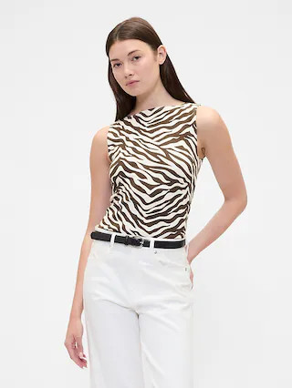 Sleeveless Boatneck Tank Top | Gap Factory