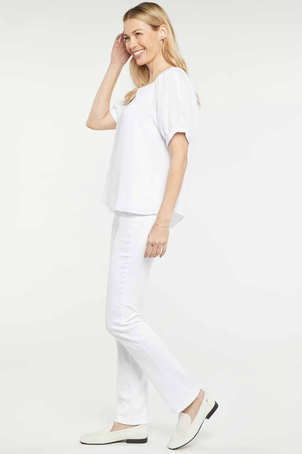 Twist Back Blouse - Optic White | NYDJ