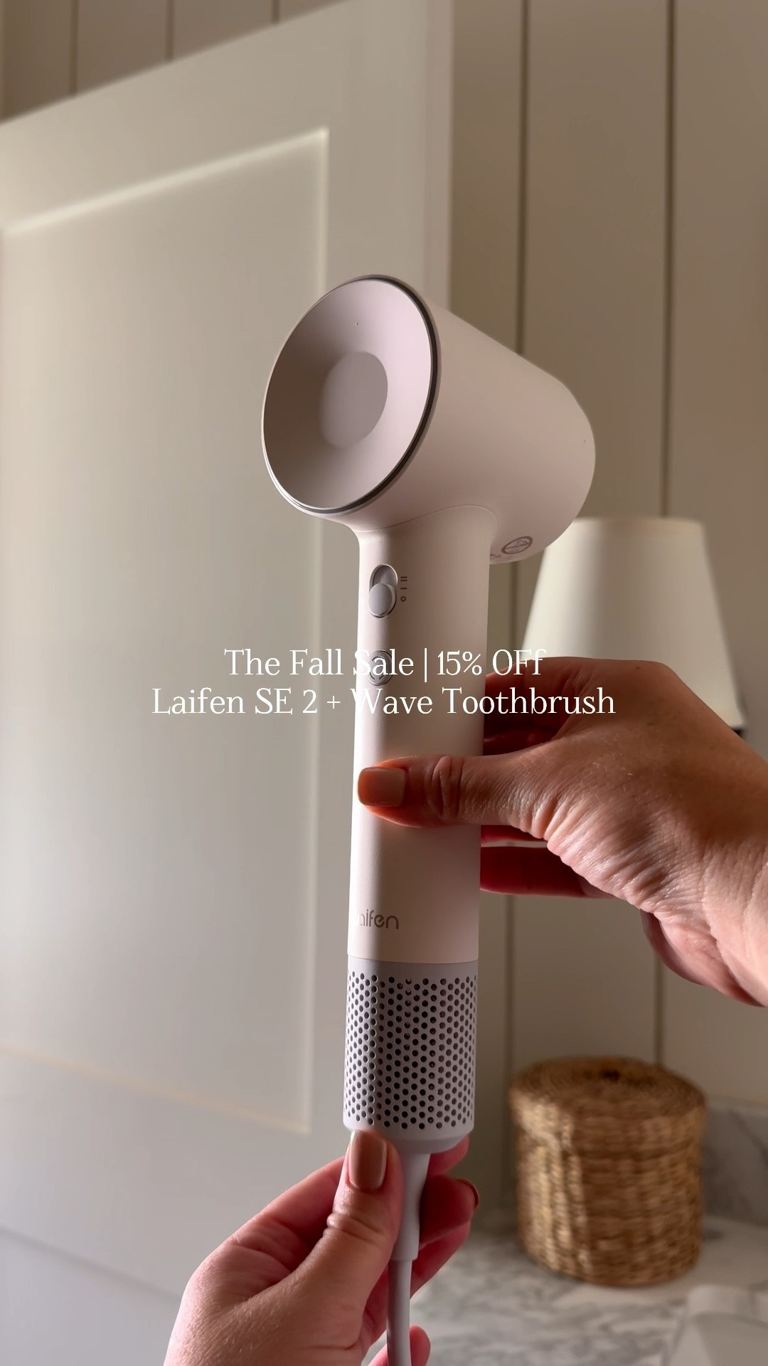 I love finding simple upgrades that make our everyday routines feel a little easier, and lately that’s the @laifen_tech SE 2 Hair Dryer for my morning routine + Wave Electric Toothbrush to end the day. Shop my Laifen favorites during the Fall Sale and save 15% off! #ad #Laifen