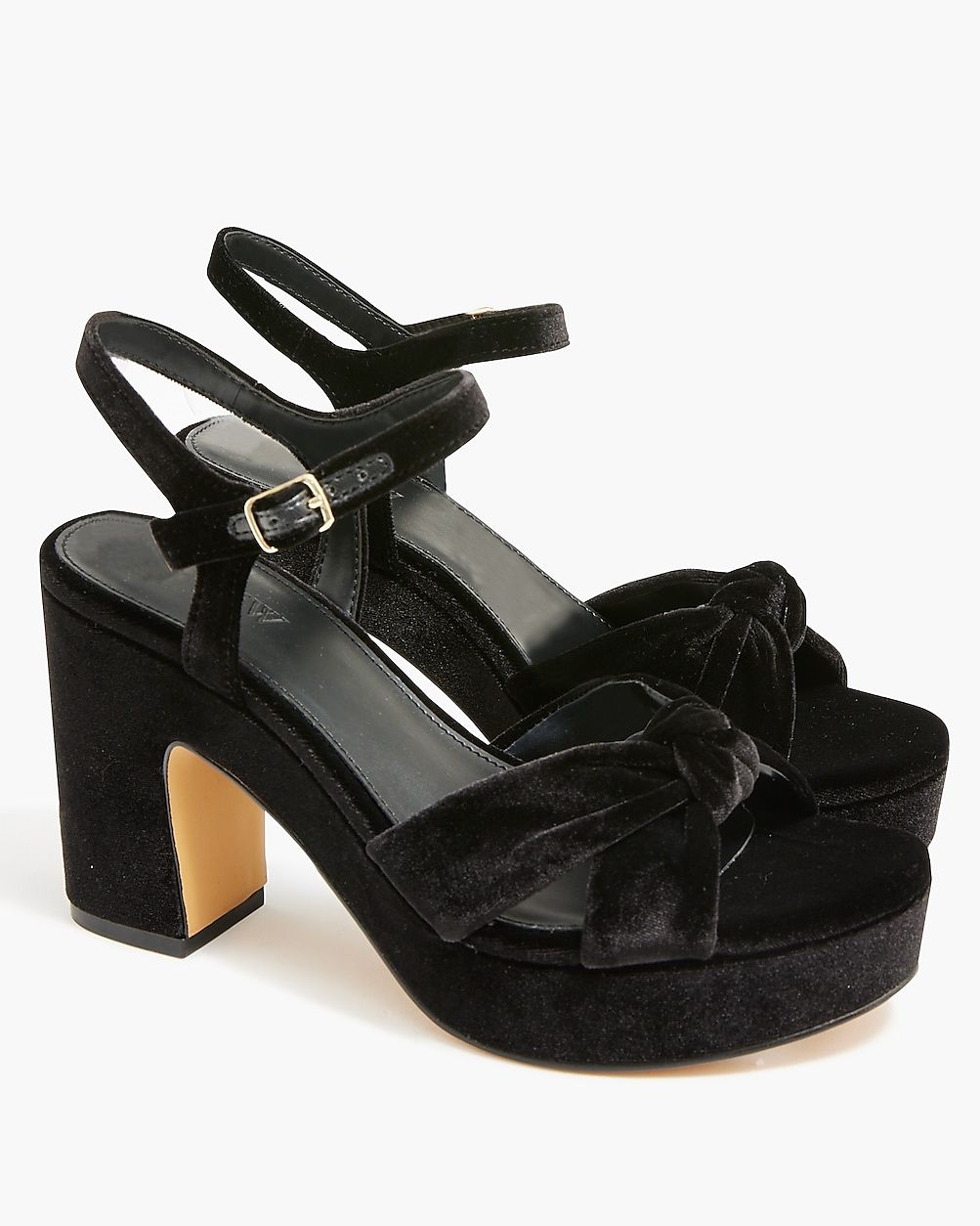 Velvet platform heels | J.Crew Factory