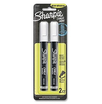 Sharpie - Chalk Wet Erase Marker, Medium Tip, 2/Pack - White | Best Buy U.S.
