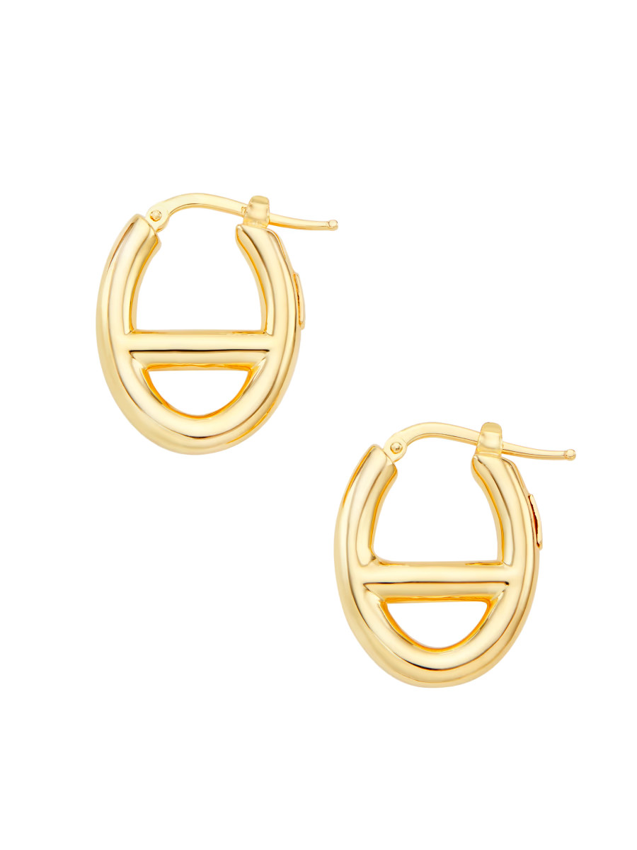 14K Yellow Gold Mariner Hoop Earrings | Saks Fifth Avenue