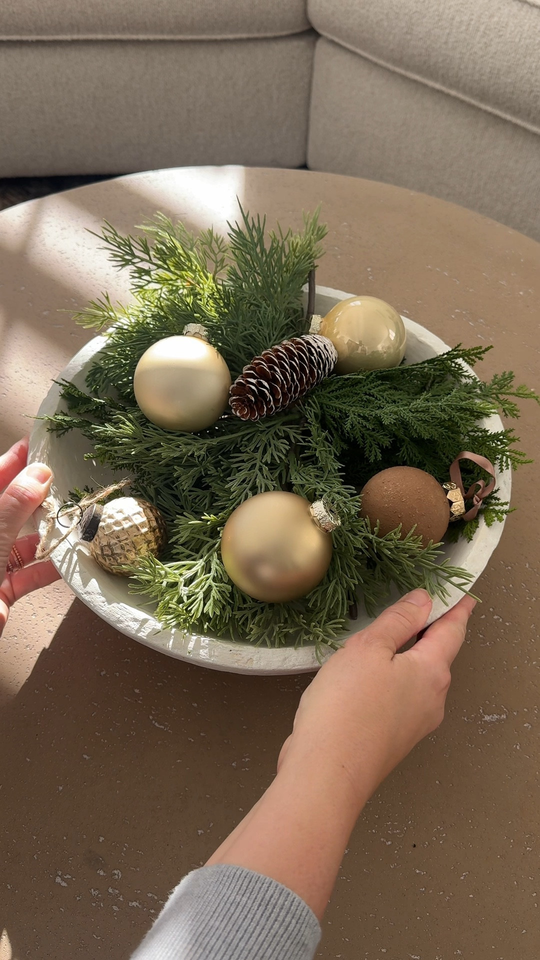 Christmas centerpiece idea for your coffee or dining table!

#LTKHoliday #LTKSeasonal #LTKHome