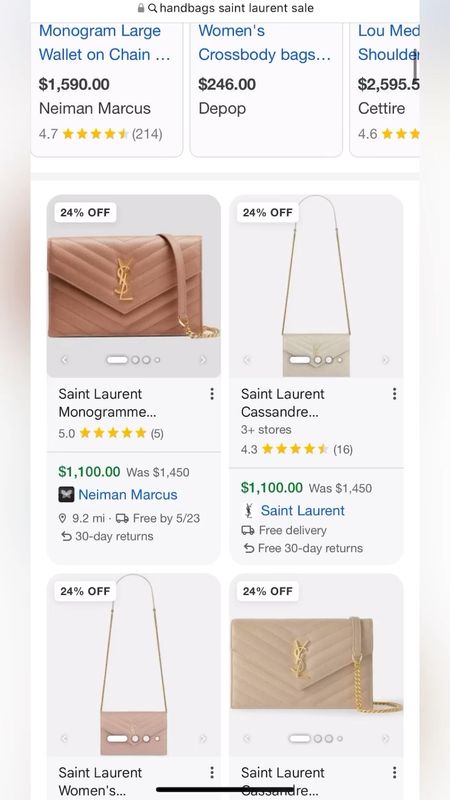 If you were wanting a Saint Laurent handbag you should know there are price reductions on some of their most popular bags!

Sale alert - price reduction - Saint laurent 

#LTKItBag #LTKWorkwear #LTKSaleAlert