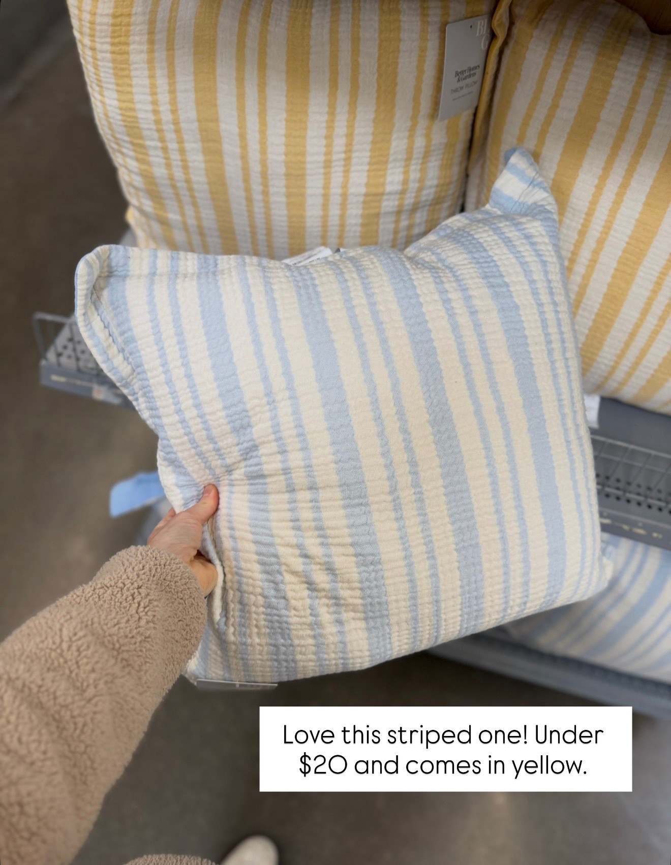 Walmart striped pillows under $20!

#LTKHome
