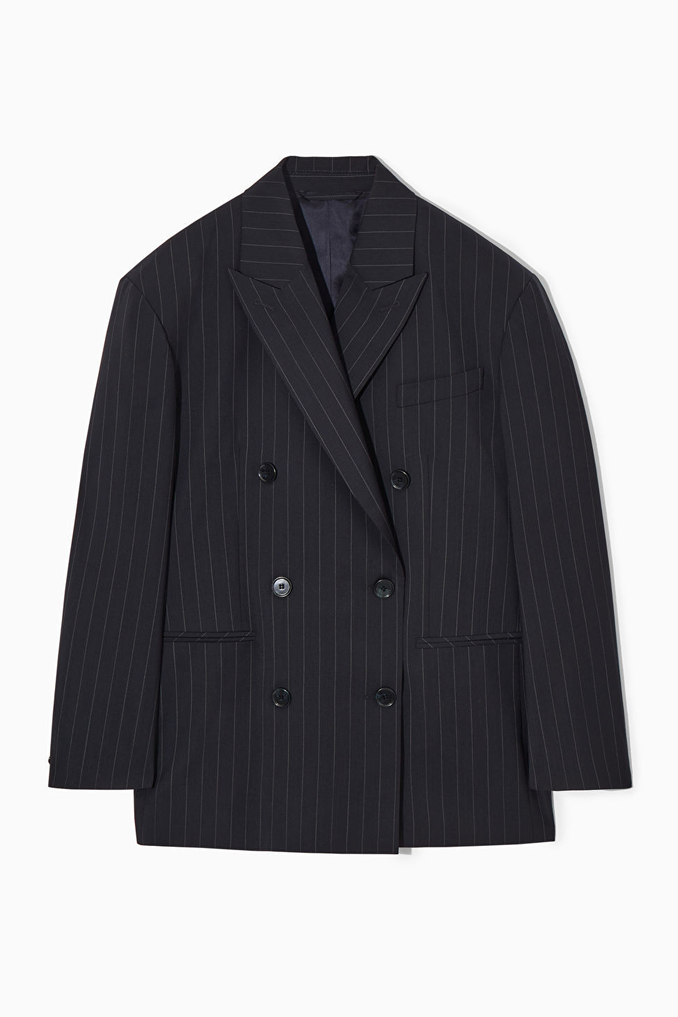 OVERSIZED PINSTRIPED WOOL BLAZER | COS UK