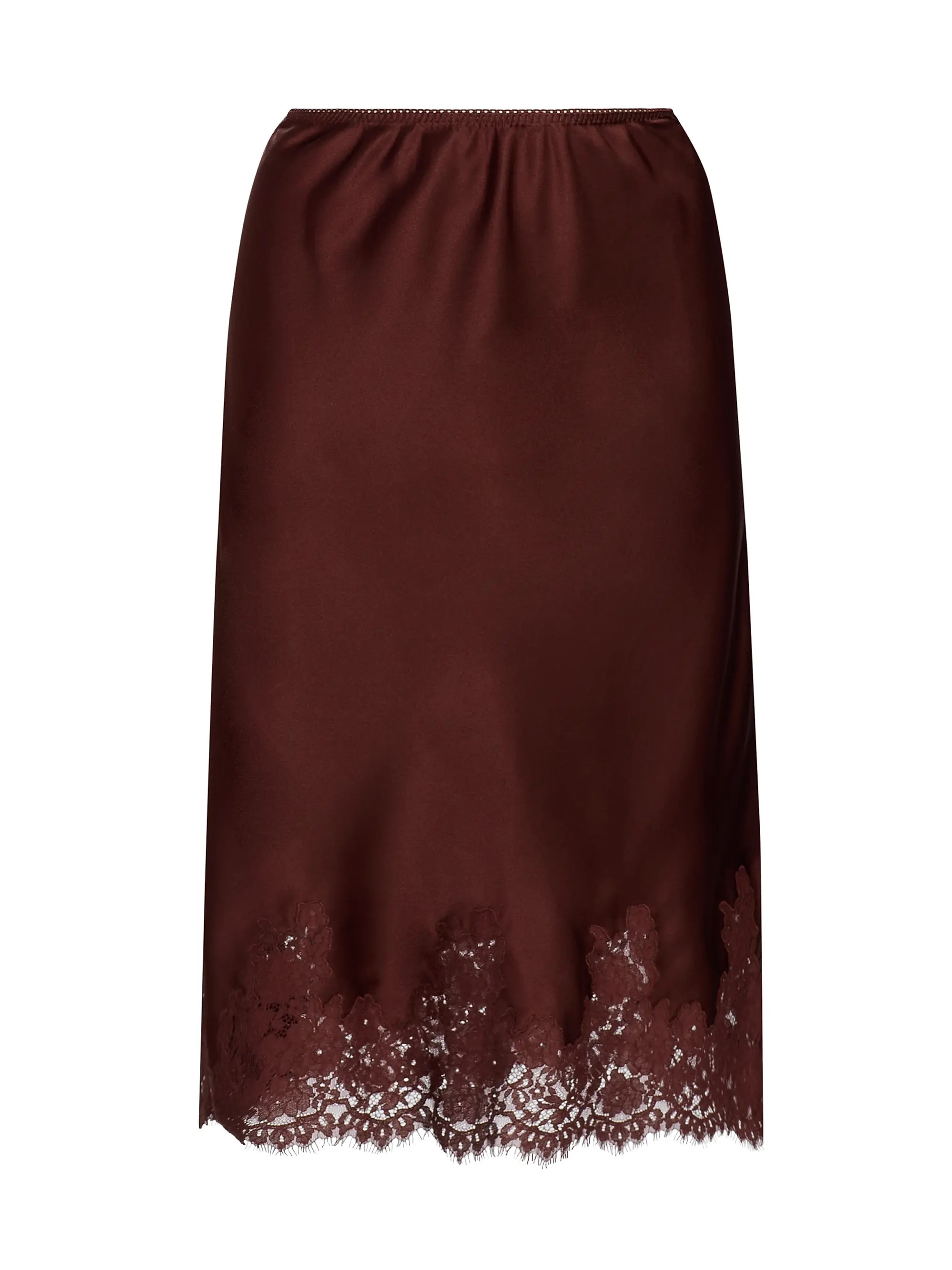 DÔEN Elowette Silk & Lace Midi-Skirt | Saks Fifth Avenue | Saks Fifth Avenue
