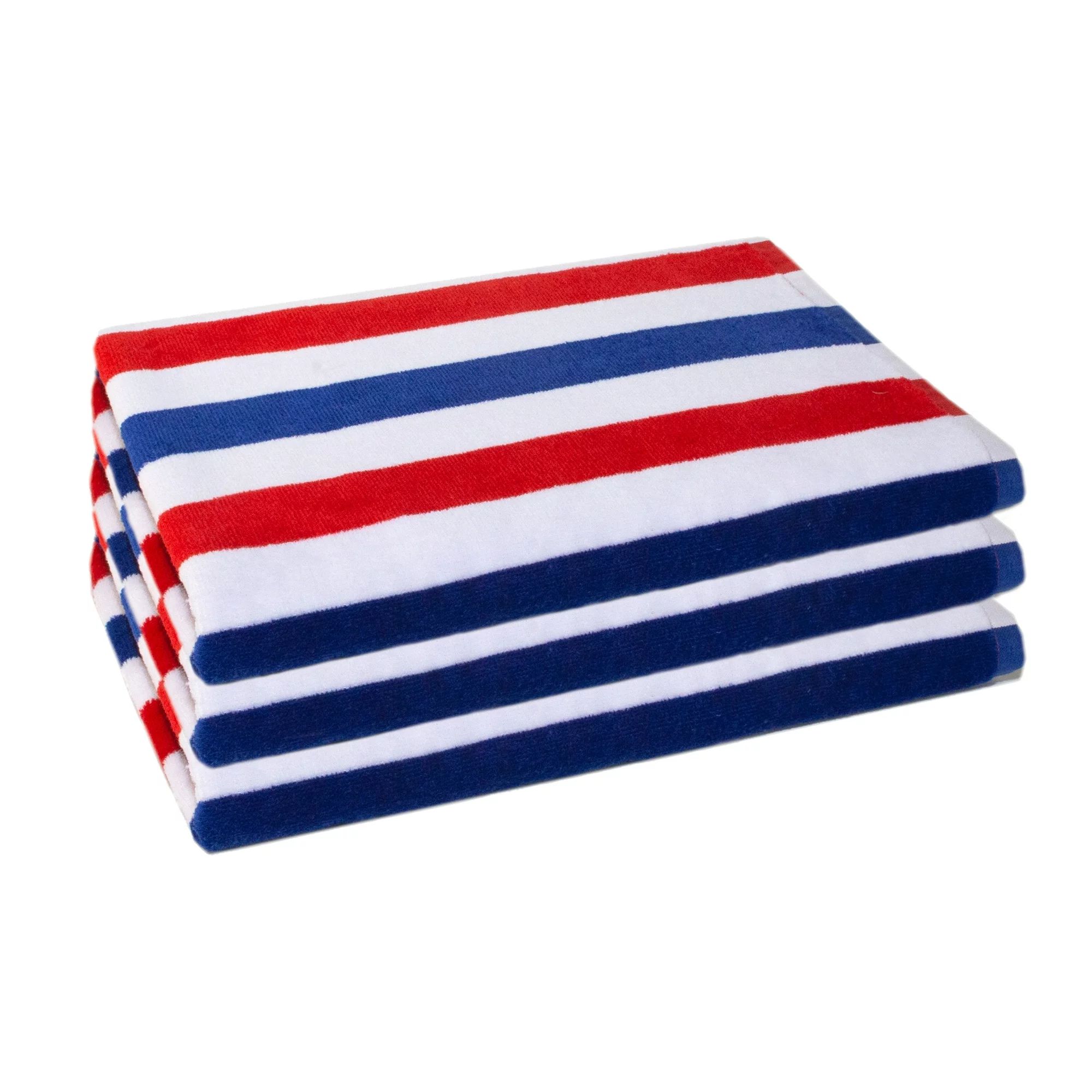 Outdoor Living Patriotic Beach Towel 3 Pack Set in Stripes | Walmart (US)