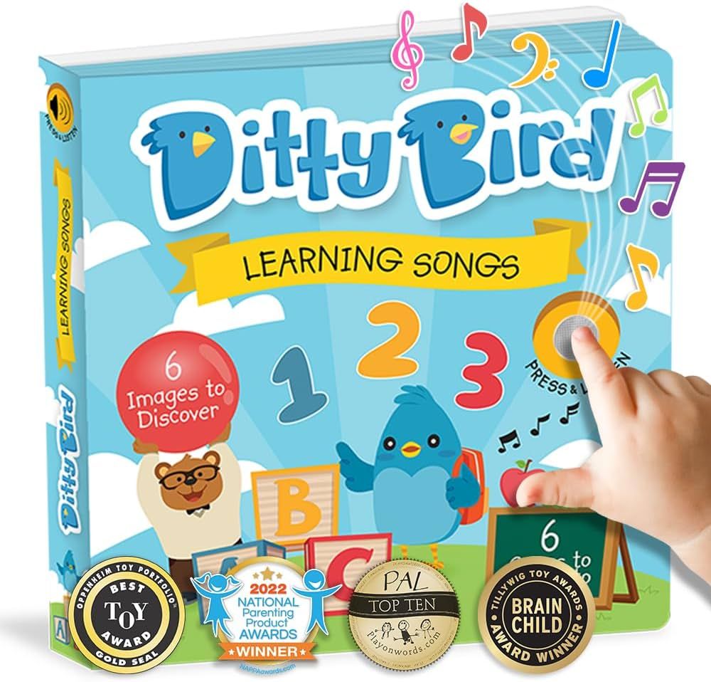 Ditty Bird Musical Books for Toddlers | Fun Children's Nursery Rhyme Book | The Alphabet Book wit... | Amazon (US)