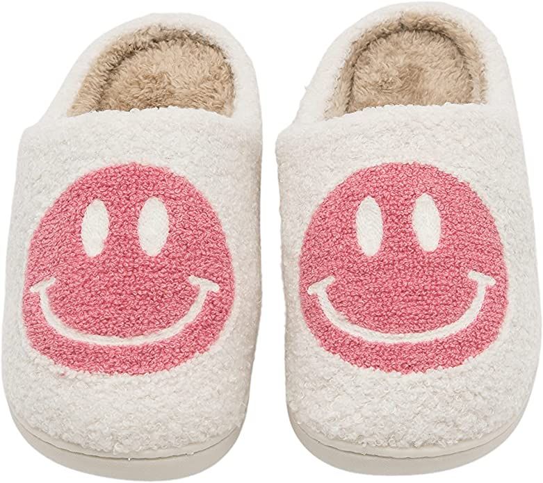 CHATTE Retro Smiley Face Comfort Indoor Outdoor Cozy Trendy Slip-On Slipper… | Amazon (US)