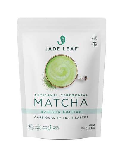 Jade Leaf Matcha Ceremonial Grade Matcha Green Tea Powder - Authentic Japanese Origin - Artisanal Barista Edition For Cafe Quality Tea & Lattes (1 Pound Bulk Matcha) | Amazon (US)
