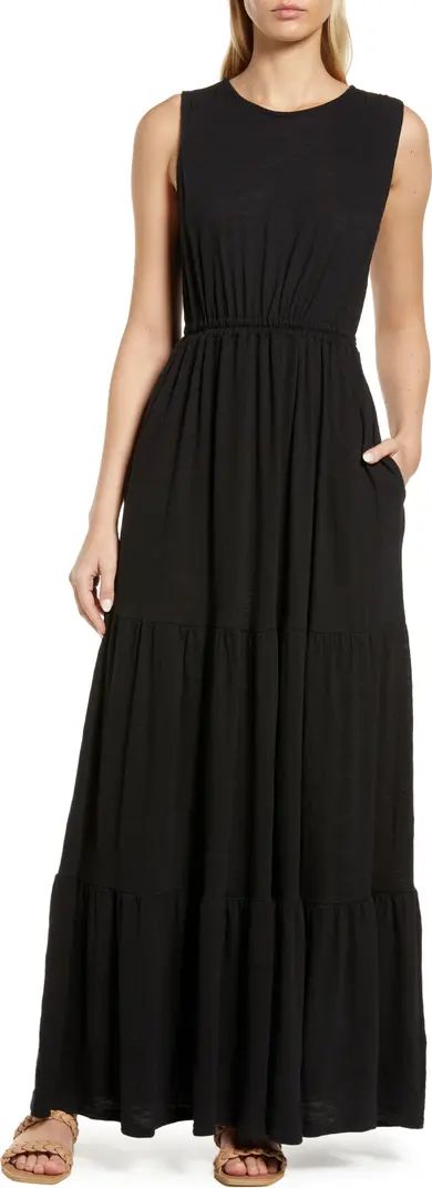 Caslon® Women's Tiered Sleeveless Maxi Dress | Nordstrom | Nordstrom