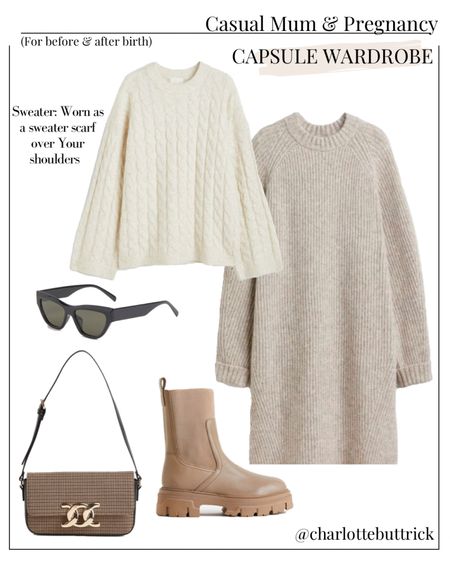 H&M new in Casual mum and pre/post pregnancy capsule wardrobe outfit idea for autumn / fall 🍂 #knitwear #hm #autumnoutfit 

#LTKSeasonal #LTKunder50 #LTKbump