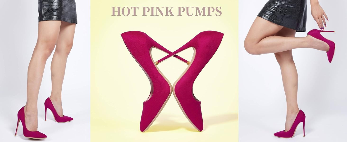 Elisabet Tang High Heels, Women Pumps Pointed Toe Stilettos 4.7 inch/12cm Sexy Heels Party Shoes | Amazon (US)