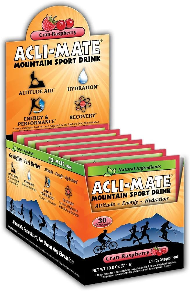 Acli-Mate Mountain Sport Drink Mix - High Altitude Sickness Hydration Aid - Energy, Performance, ... | Amazon (US)