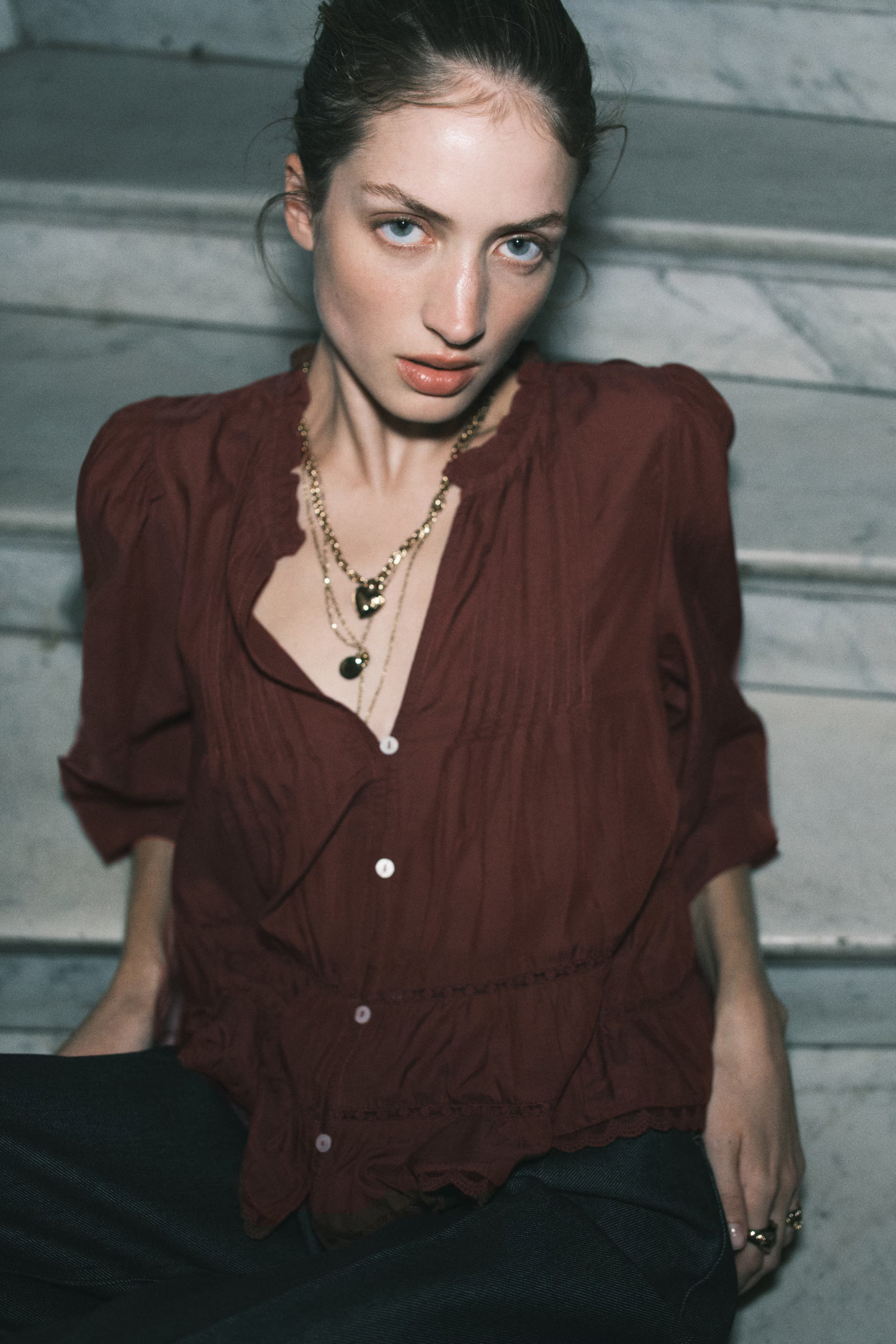 Pintucked blouse | H&M (UK, MY, IN, SG, PH, TW, HK)