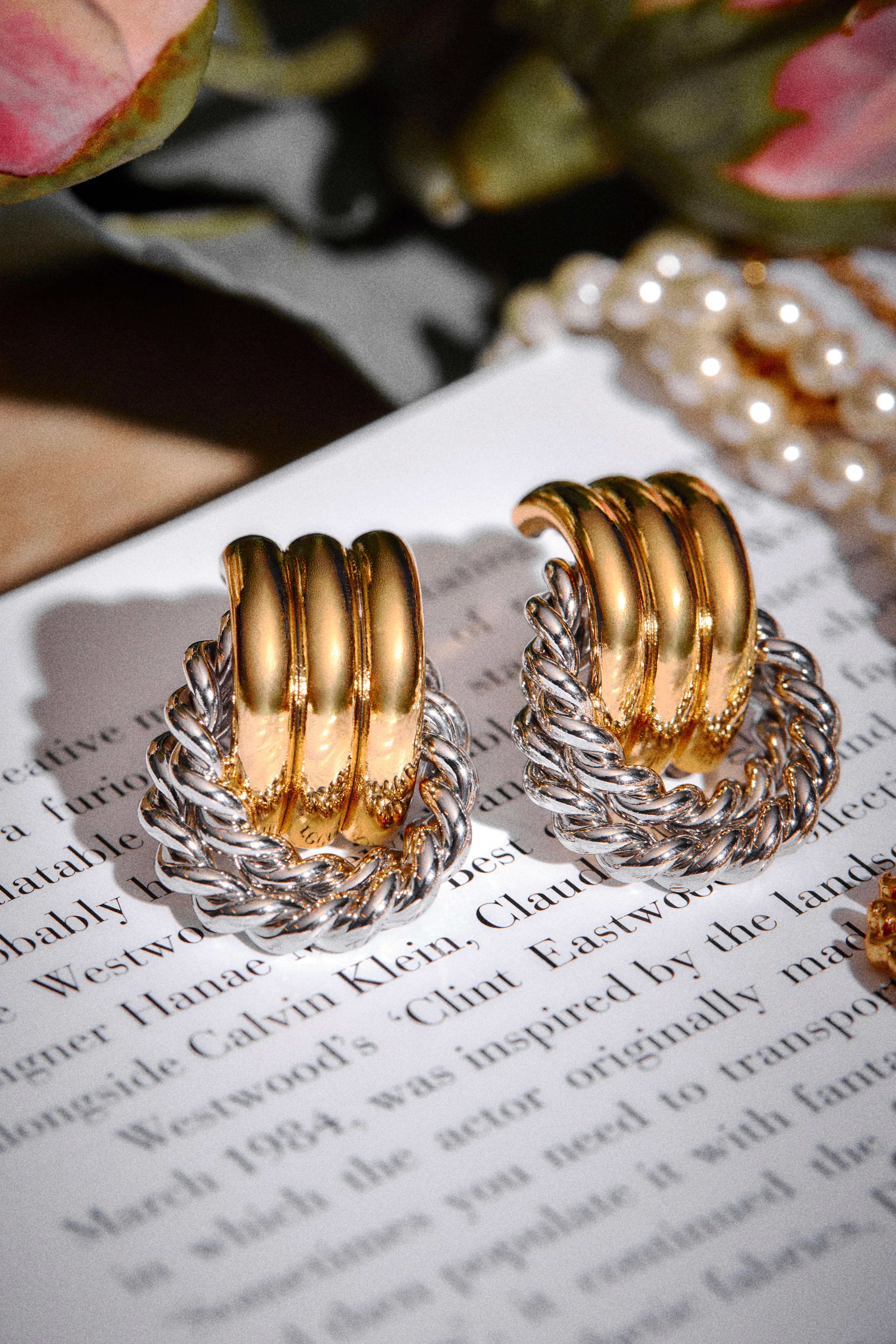 Braided Hoop Earring (Gold Silver) | Holland Cooper