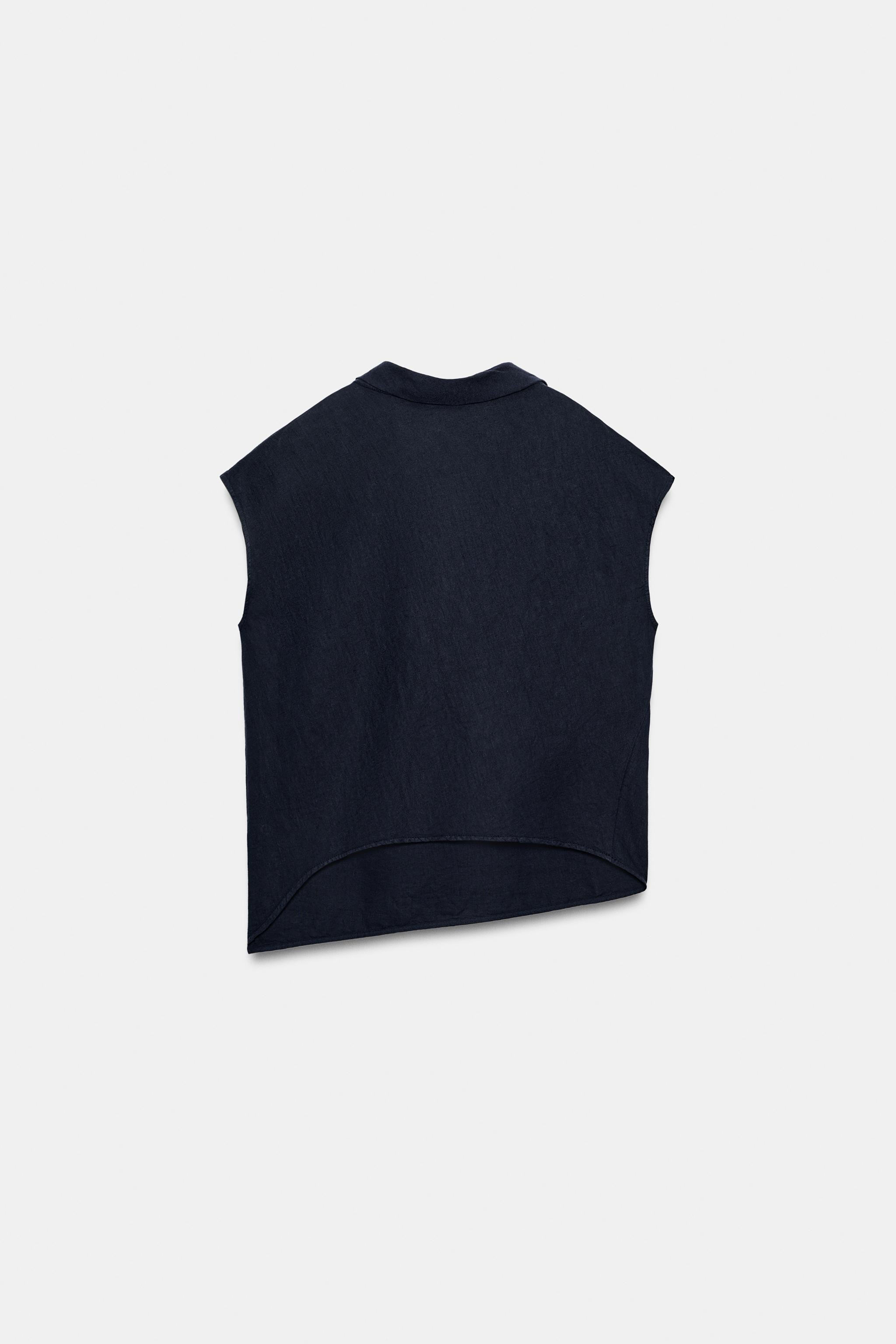 LINEN BLEND SHIRT ZW COLLECTION | Zara US