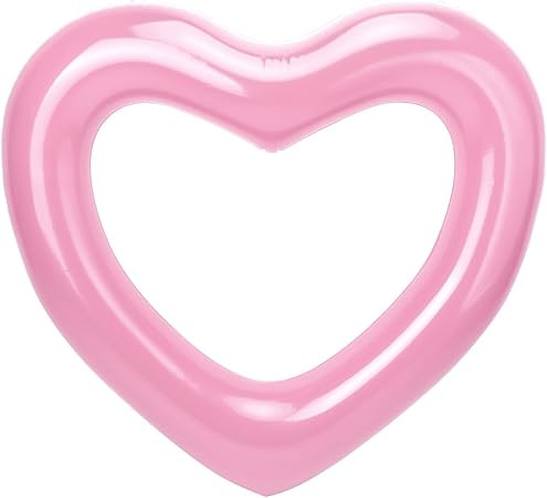 HeySplash Inflatable Swim Rings, 47.3" x 39.4" Heart Shaped Swimming Pool Float Loungers Tube, Wa... | Amazon (US)