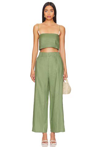 Ida Pants in Sage | Olive Green Pants Outfit | Green Wide Leg Pants Outfit | Green Outfit | Revolve Clothing (Global)