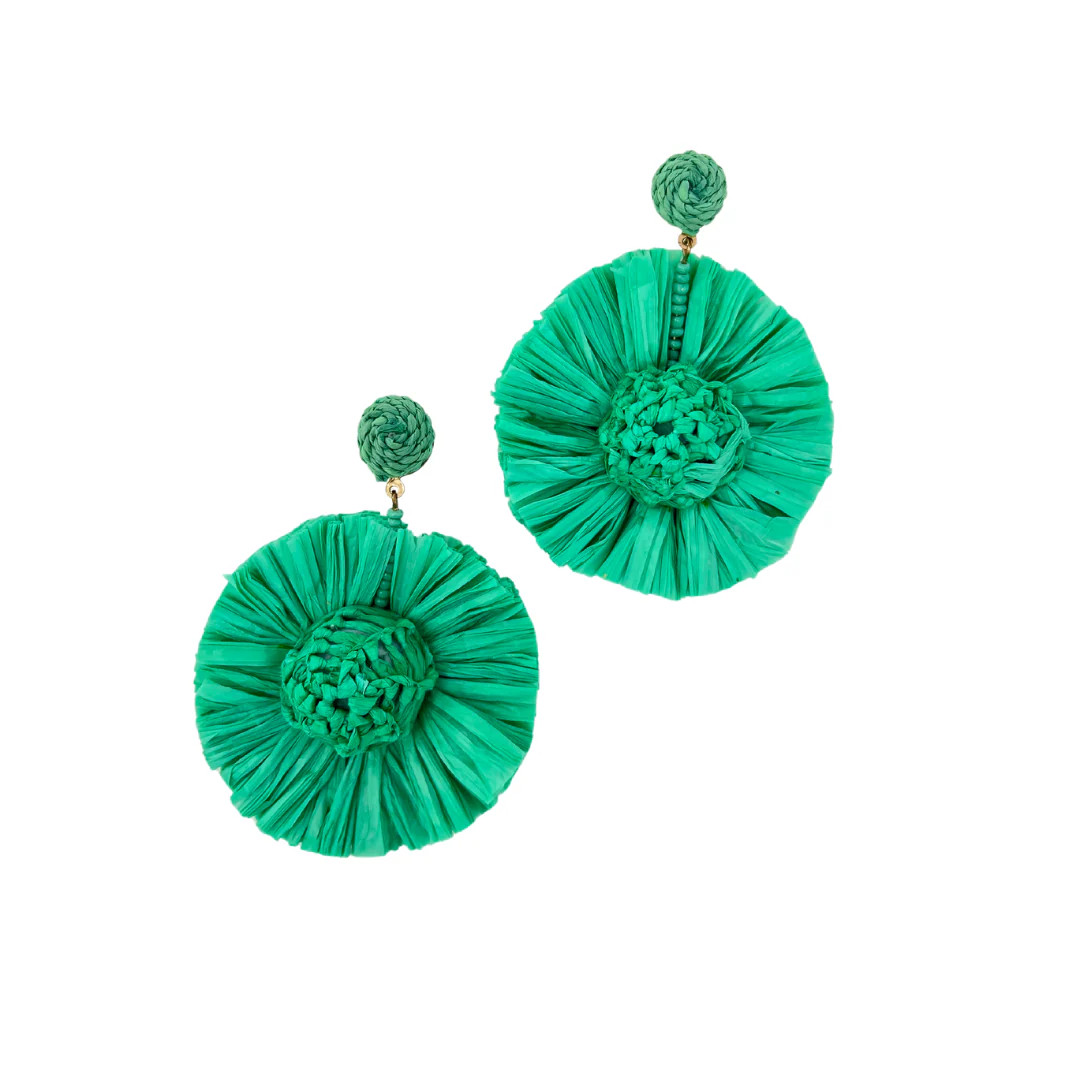 Wildflower Raffia Statement Earrings | Accessory To Love