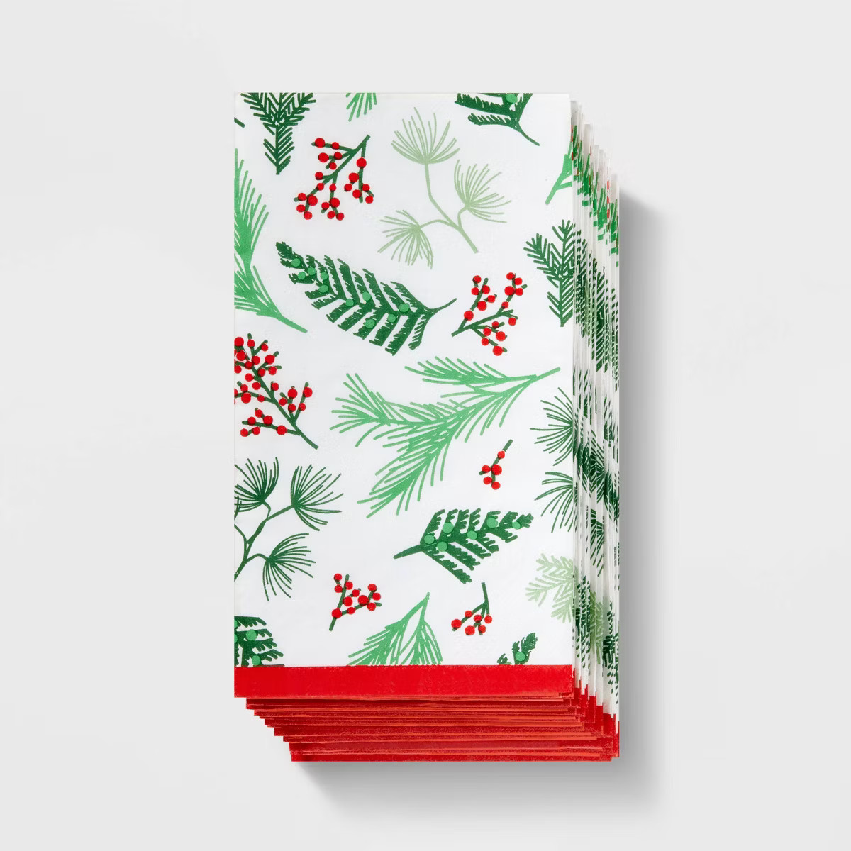 20ct Holly Holiday Guest Towel - Spritz™ | Target