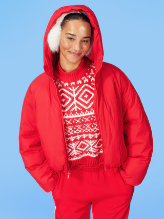 Water-Resistant Bubble-Hem Hooded Puffer Jacket | Old Navy (US)