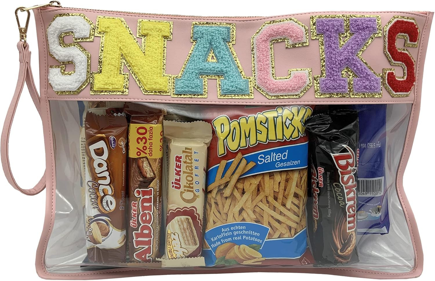 Amazon.com: TopTTanBo Chenille Letter Clear Bag Purse Multi-purpose Transparent Waterproof Snacks... | Amazon (US)