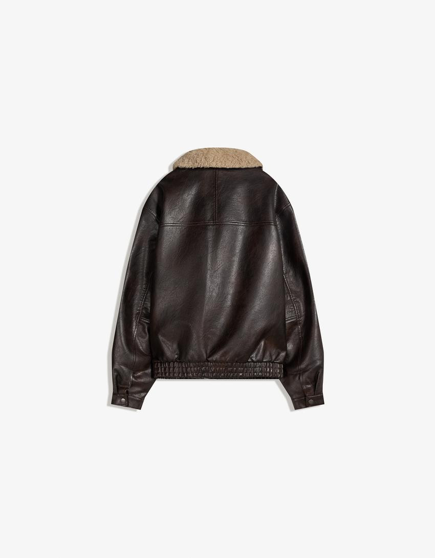 Kunstlederjacke - Jacken und Mäntel - Herren | Bershka DE
