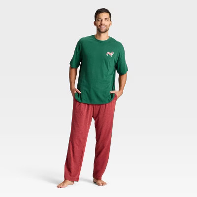 Men's 2pc Short Sleeve T-shirt & Pant Pajama Set - Goodfellow & Co™ | Target