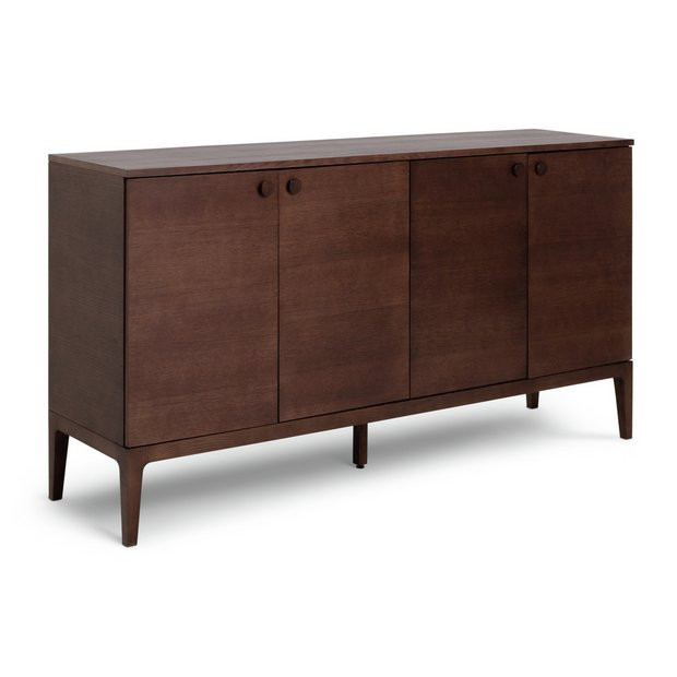 Habitat Loxley 4 Door Sideboard - Walnut | Habitat UK